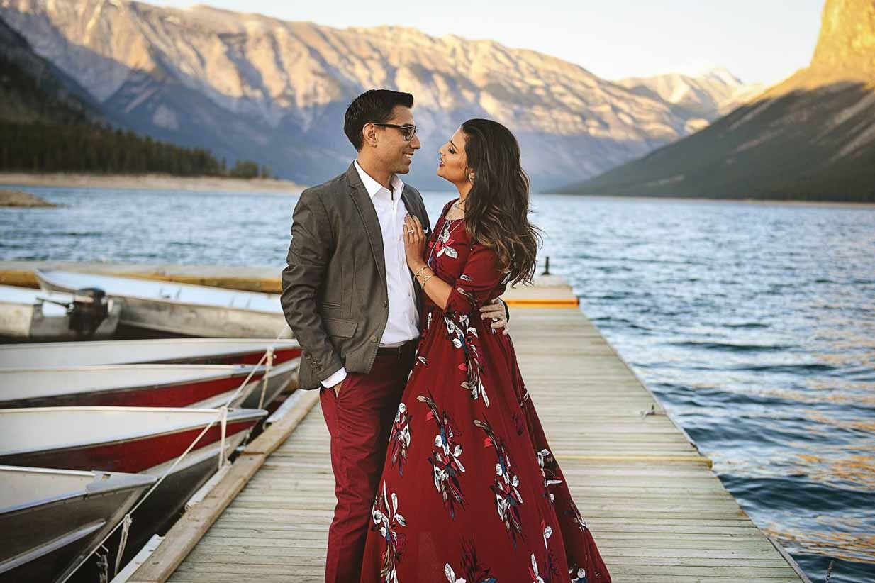 Lake Minnewanka Engagement | Calgary Engagement Photographer | SLIVER Photography