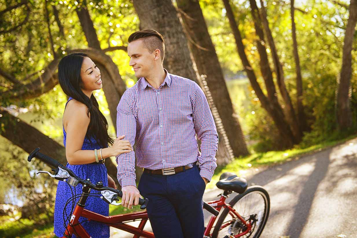 Bicycle Built for Two | Calgary Engagement Photographer | SLIVER Photography
