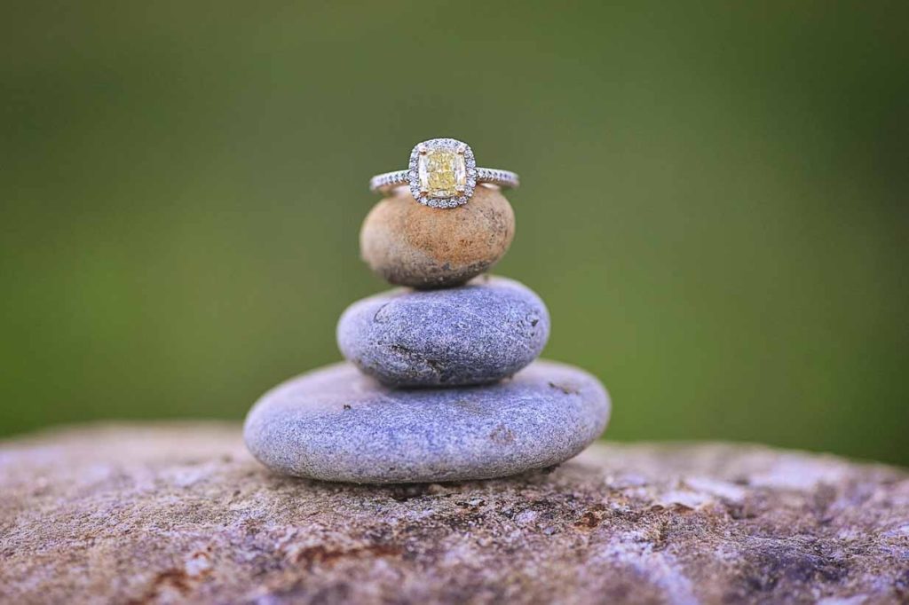 Champagne Diamond Engagement Ring | Calgary Engagement Photographer | SLIVER Photography