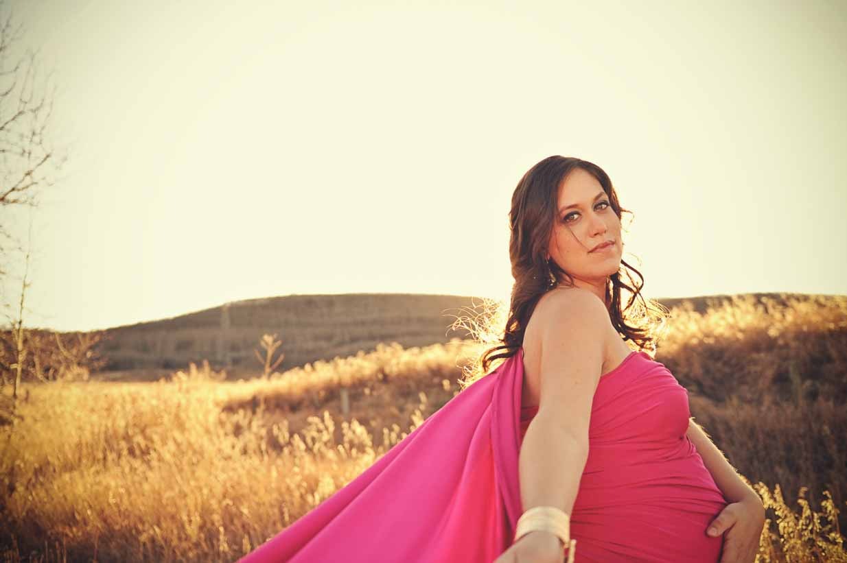 Pink Fabric Maternity | Calgary Maternity Photographer | SLIVER Photography