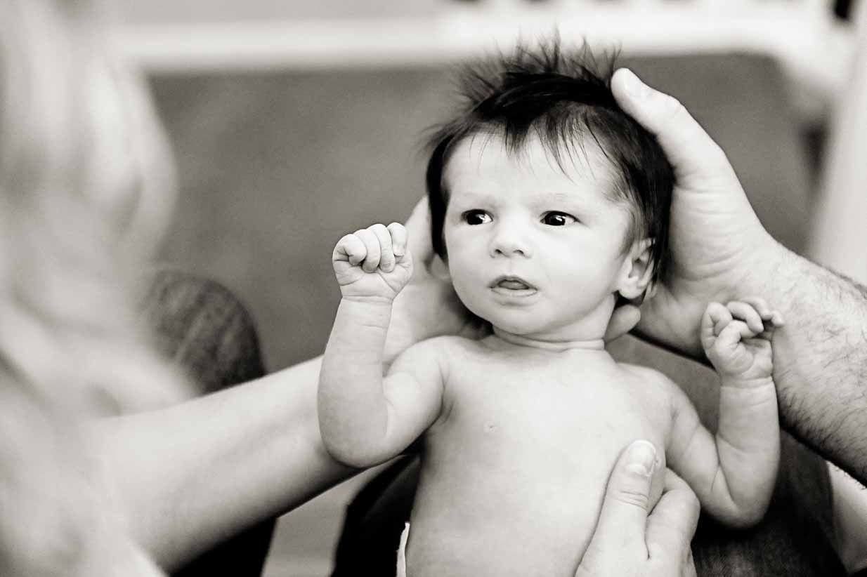 Newborn hair | Calgary Newborn Photographer | SLIVER Photography