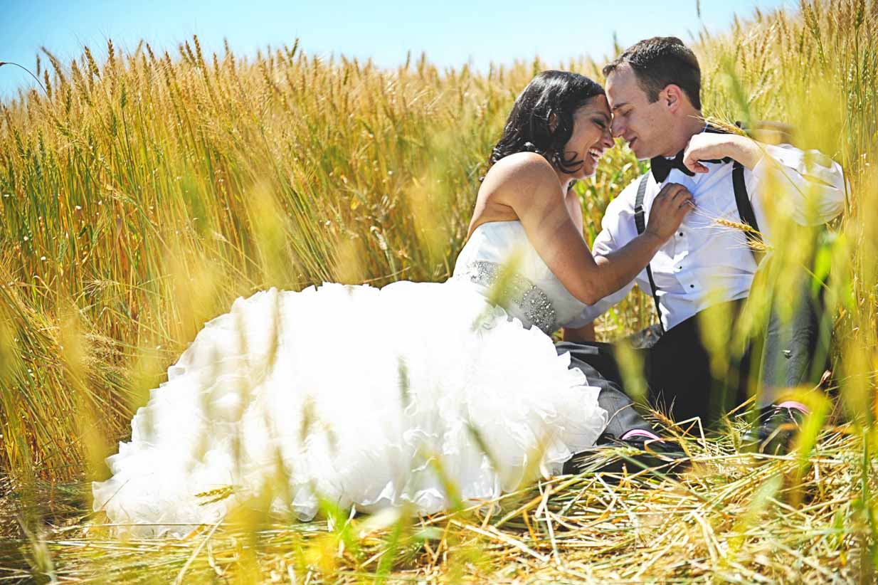 Wheat Field Kisses | Destination Wedding Photographer | SLIVER Photography